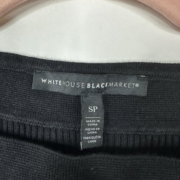 2/$30 White House Black Market Petite Square Neck Ribbed Sweater Studded #A0737 - Picture 5 of 7